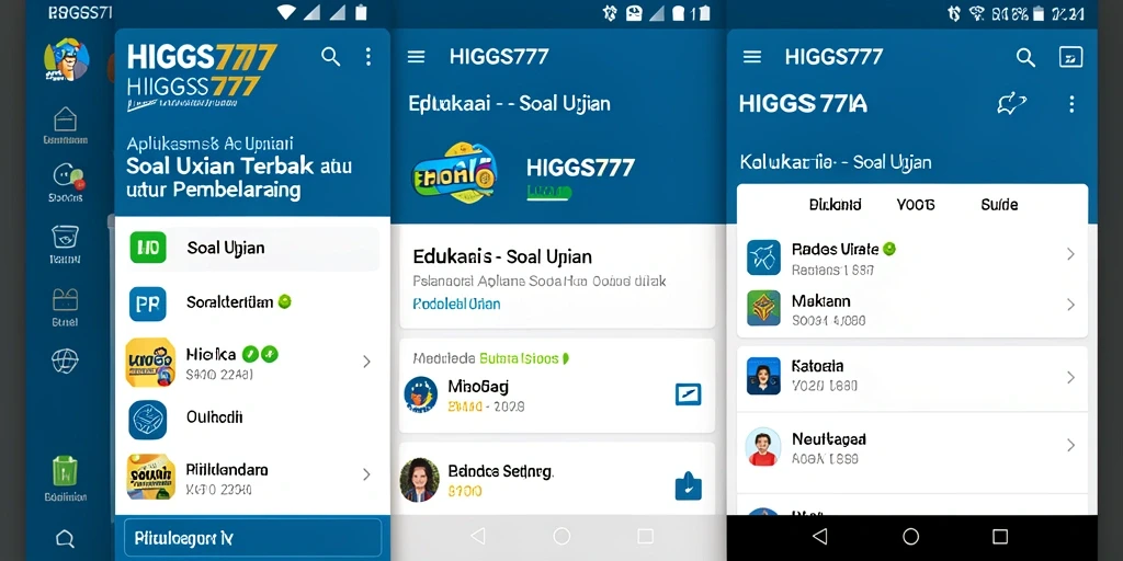 Tampilan antarmuka HIGGS777 yang menarik dan intuitif.