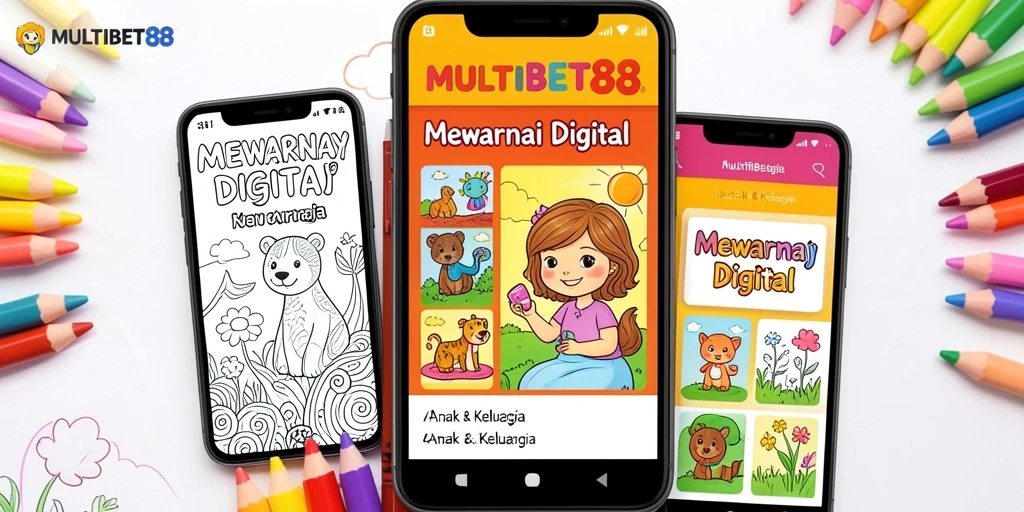 Tampilan antarmuka mewarnai digital MULTIBET88 yang menarik dan ramah anak.