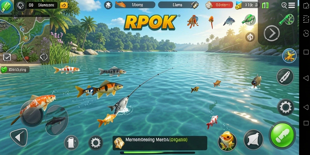 Screenshot menampilkan tampilan antarmuka memancing di RPOK.